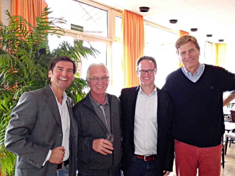 Dr. Thorsten Bandel, Walter Köberle, Jari Greiner und Dietloff von Arnim